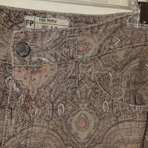 Free People Sz 30 Printed Cords.